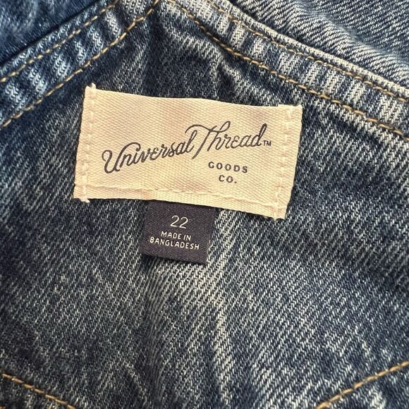 Universal Thread Women’s Jeans Romper 22 Raw Hem - Picture 3 of 4